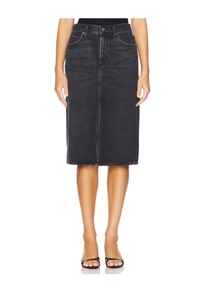 AGOLDE Gaia Skirt in Black. Size 24. Also in 25.