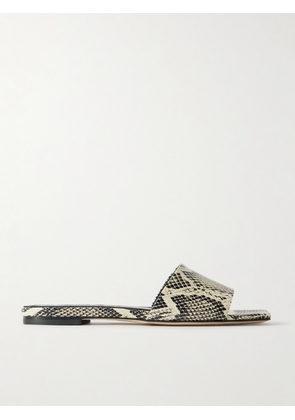 Aeyde - Anna Snake-effect Leather Slides - Animal print - IT35,IT35.5,IT36,IT36.5,IT37,IT37.5,IT38,IT38.5,IT39,IT39.5,IT40,IT40.5,IT41,IT41.5,IT42