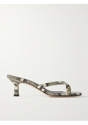 Aeyde - Wilma Snake-effect Leather Sandals - Animal print - IT35,IT35.5,IT36,IT36.5,IT37,IT37.5,IT38,IT38.5,IT39,IT39.5,IT40,IT40.5,IT41,IT41.5,IT42
