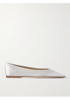 Danielle Frankel - Riley Satin Point-toe Ballet Flats - Ivory - IT36,IT37,IT37.5,IT38,IT38.5,IT39,IT39.5,IT40,IT41,IT42