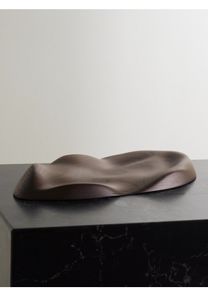 Fourth Street - Ripple Large Wood Plate - Brown - One size