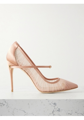 Jennifer Chamandi - Lorenzo Tulle And Satin Pumps - Pink - IT36,IT36.5,IT37,IT37.5,IT38,IT38.5,IT39,IT39.5,IT40,IT40.5,IT41,IT41.5,IT42