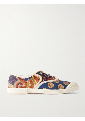 Valentino Garavani - Bay By Bay Printed Twill Sneakers - Blue - IT35,IT36,IT36.5,IT37,IT37.5,IT38,IT38.5,IT39,IT39.5,IT40,IT40.5,IT41