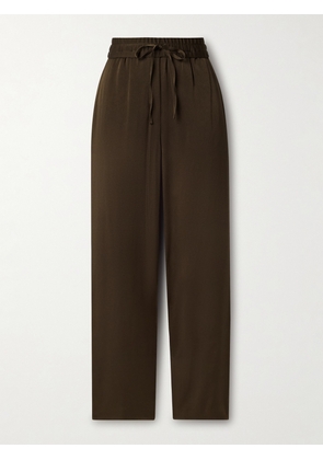 MARANT ÉTOILE - Kendry Satin-crepe Straight-leg Pants - Brown - FR 34,FR 36,FR 38,FR 40,FR 42