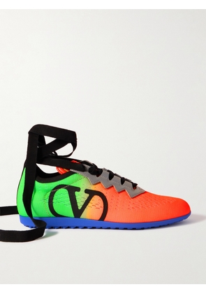 Valentino Garavani - Chromathon Printed Perforated Leather Sneakers - Multi - IT35,IT36,IT36.5,IT37,IT37.5,IT38,IT38.5,IT39,IT39.5,IT40,IT40.5,IT41