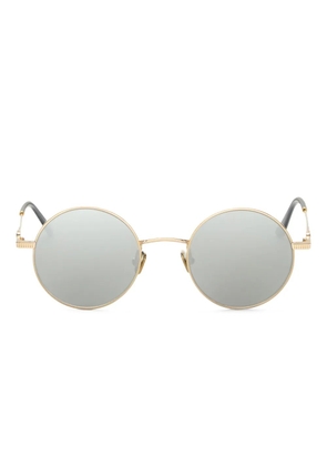 VALENTINO GARAVANI EYEWEAR round-frame mirrored sunglasses - Gold