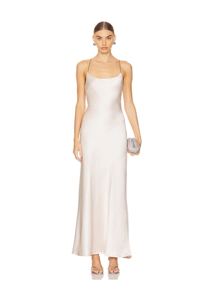 Bec + Bridge Allegra Tie Maxi Dress in Neutral. Size 10/M. Also in 8/S.