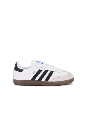 adidas Originals Toddler Samba OG Sneaker in White. Size 8.5. Also in 9.5.