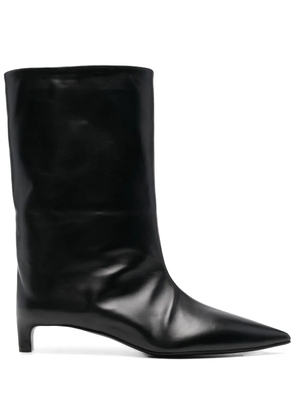 Jil Sander pointed-toe leather boots - Black