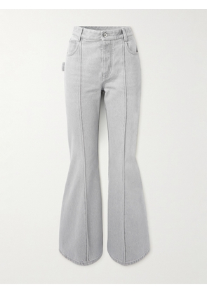 Bottega Veneta - Cropped High-rise Flared Jeans - Gray - IT36,IT38,IT40,IT42,IT44