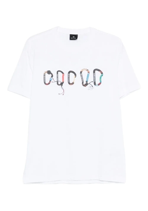 PS Paul Smith carabiner-graphic T-shirt - White