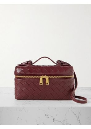 Bottega Veneta - Bang Bang Vanity Mini Intrecciato Leather Tote - Burgundy - One size