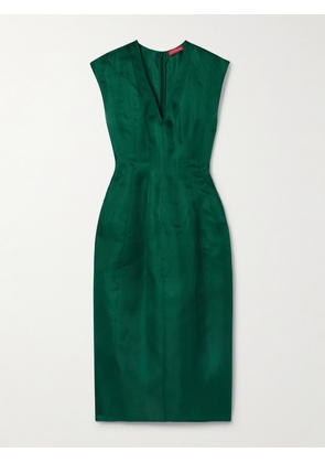 Altuzarra - Bichette Silk-organza Midi Dress - Green - FR 34,FR 36,FR 38,FR 40,FR 42,FR 44,FR 46
