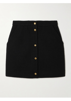BLAZÉ Milano - Missy Appaloosa Cotton-blend Tweed Mini Skirt - Black - 00,1,2,3,4