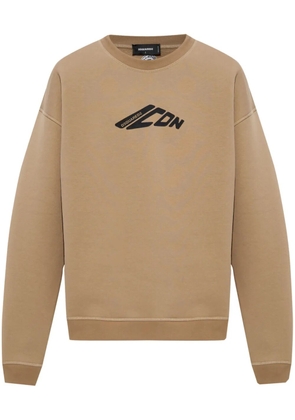 DSQUARED2 logo-print sweatshirt - Neutrals