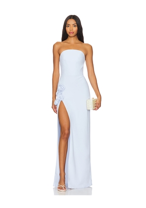 Amanda Uprichard x REVOLVE Wolfe Gown in Baby Blue. Size L. Also in M, S, XL.
