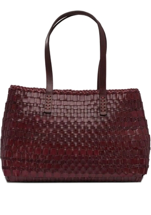 DRAGON DIFFUSION Salvage woven calf leather tote bag - Brown