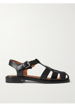 Church's - Fisher Cutout Leather Sandals - Black - IT35,IT35.5,IT36,IT36.5,IT37,IT37.5,IT38,IT38.5,IT39,IT39.5,IT40,IT40.5,IT41,IT41.5,IT42