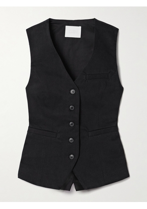 Citizens of Humanity - Jasmin Cotton-twill Vest - Black - x small,small,medium,large,x large