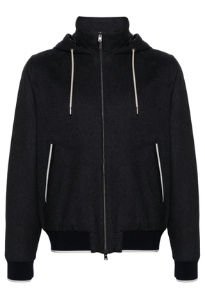 Herno felted hooded jacket - Blue