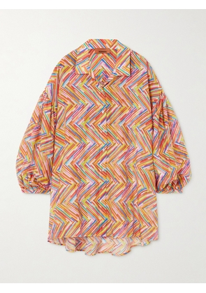 Missoni - Mare Printed Cotton And Silk-blend Voile Shirt - Orange - x small,small,medium,large