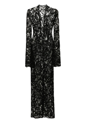 MANURÍ Sally lace midi dress - Black