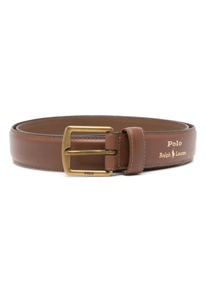 Polo Ralph Lauren logo-stamp belt - Brown