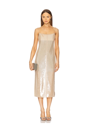 A.L.C. Danielle Dress in Metallic Neutral. Size M. Also in S, XS.