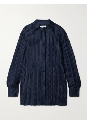 16ARLINGTON - Marley Satin-plissé Shirt - Blue - UK 4,UK 6,UK 8,UK 10,UK 12,UK 14,UK 16