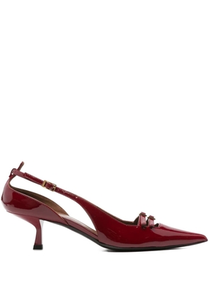 Giuseppe Zanotti 50mm leather heeled pumps - Red
