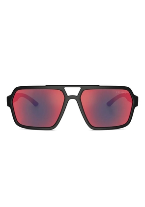 Prada Linea Rossa square-frame sunglasses - Black