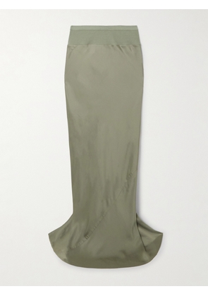 Rick Owens - Long Coda Charmeuse Maxi Skirt - Green - IT38,IT40,IT42,IT44,IT46,IT48