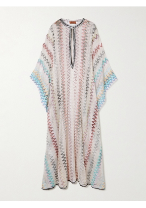 Missoni - Sequined Striped Embroidered Open-knit Coverup - Multi - x small,small,medium,large