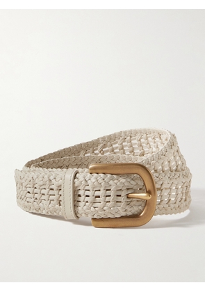 Gabriela Hearst - Sam Woven Leather Belt - Ivory - S,M,L
