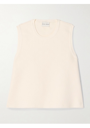 HIGH SPORT - Asa Cotton-blend Jacquard Tank - Cream - x small,small,medium,large,x large