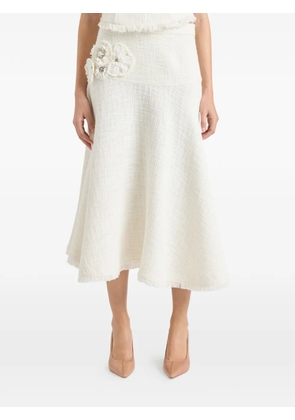 Cinq A Sept flower henriette skirt - Neutrals