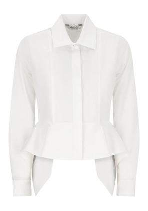 Max Mara peplum-hem shirt - White
