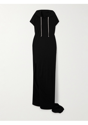 Rick Owens - Edfu Hooded Cotton-jersey Maxi Dress - Black - x small,small,medium,large