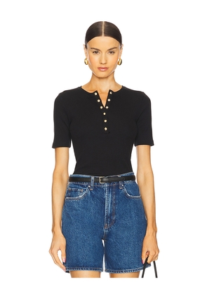 ANINE BING Alessia Tee in Black. Size S. Also in XS.