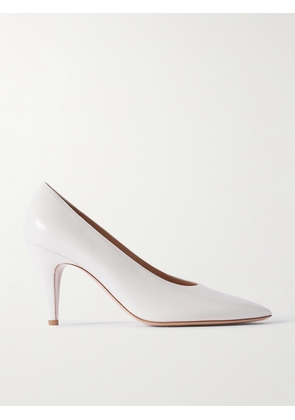 Gianvito Rossi - Amelia 85 Patent-leather Pumps - Off-white - IT35,IT35.5,IT36,IT36.5,IT37,IT37.5,IT38,IT38.5,IT39,IT39.5,IT40,IT40.5,IT41,IT41.5,IT42