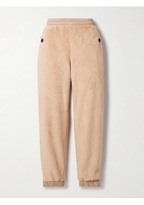 Moncler Grenoble - Nylon Laqué-trimmed Polartec® Fleece Tapered Track Pants - Neutrals - xx small,x small,small,medium,large,x large,xx large
