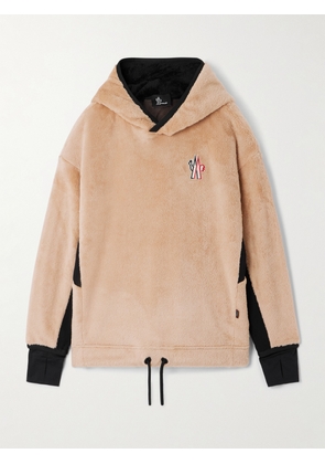 Moncler Grenoble - Tech-jersey Trimmed Polartec® Fleece Hoodie - Neutrals - xx small,x small,small,medium,large,x large,xx large