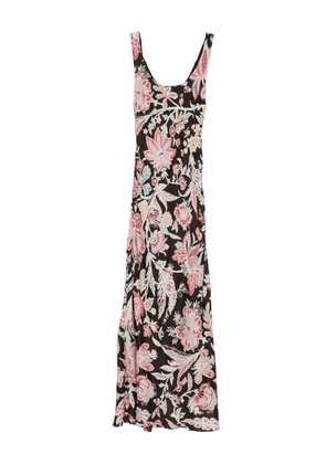 Alix of Bohemia floral-print silk dress - Brown