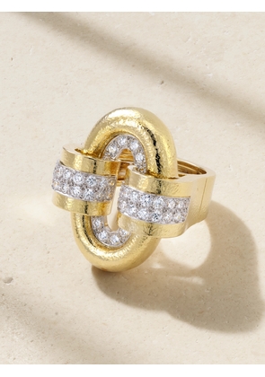 DAVID WEBB - 18-karat Gold, Platinum And Diamond Ring - 6