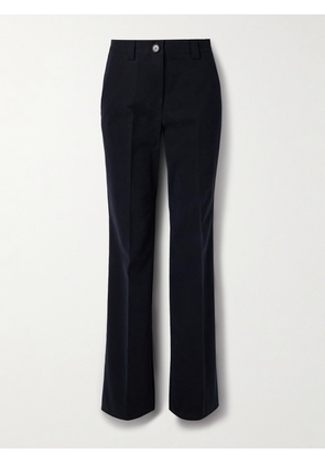 Veronica de Piante - Avery Cotton-blend Straight-leg Pants - Blue - IT36,IT38,IT40,IT42,IT44,IT46
