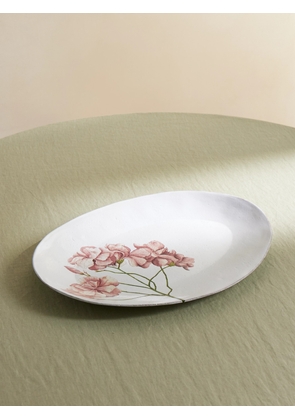 Astier De Villatte - + John Derian Nerium Oleander Ceramic Platter - White - One size
