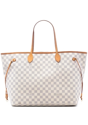 Louis Vuitton Pre-Owned 2010 Damier Azur Neverfull GM tote bag - White