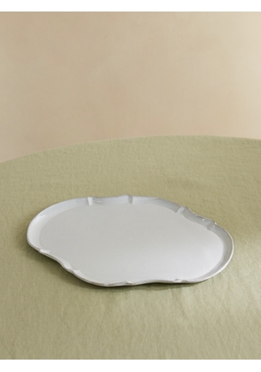 Astier De Villatte - Large Rome Glazed Ceramic Dinner Plate - White - One size