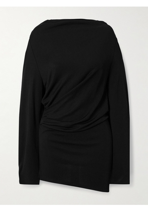 Jacquemus - Croisière Open-back Draped Jersey Mini Dress - Black - xx small,x small,small,medium,large,x large,xx large