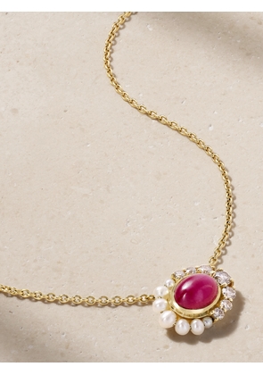 Amrapali London - Navratna 18-karat Gold Multi-stone Necklace - One size